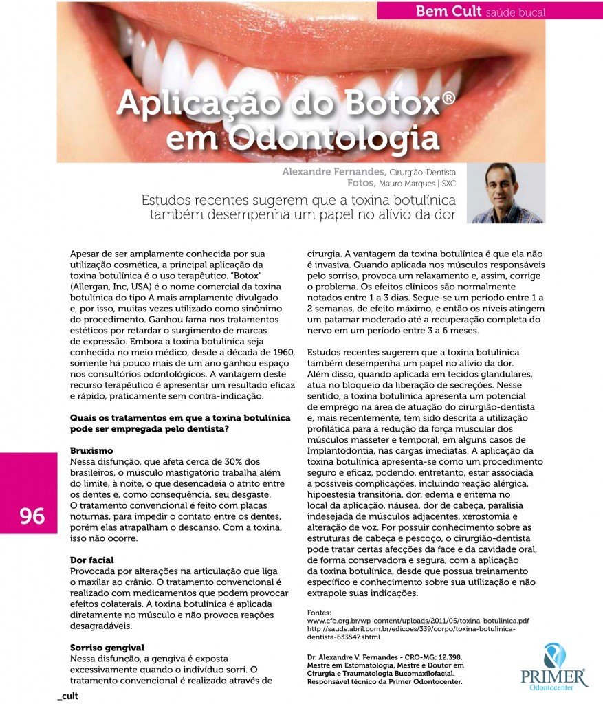 Cult 99 – Aplicação do Botox em Odontologia